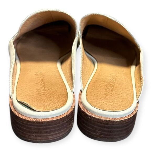 MADEWELL Women’s The Frances Skimmer Mule in Leather Women’s White Size 7 - Picture 4 of 8